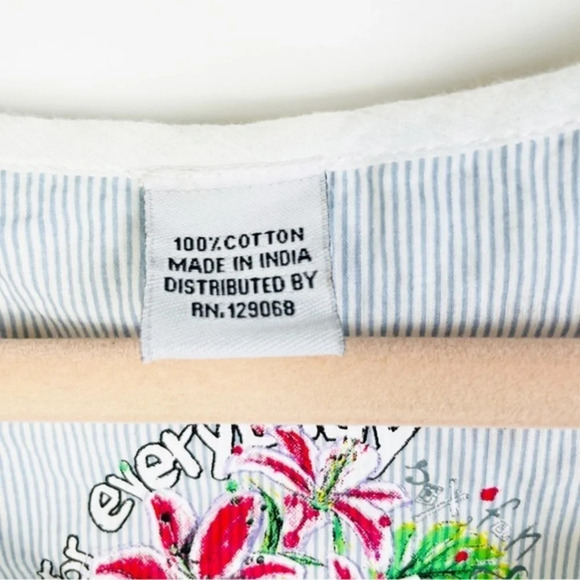 Desigual White Boho Embroidered Top Size Small - Picture 6 of 8